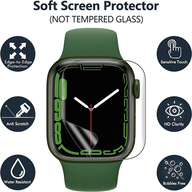 Hydrogel skärmskydd för Apple Watch Series 7/6/SE/5/4/3