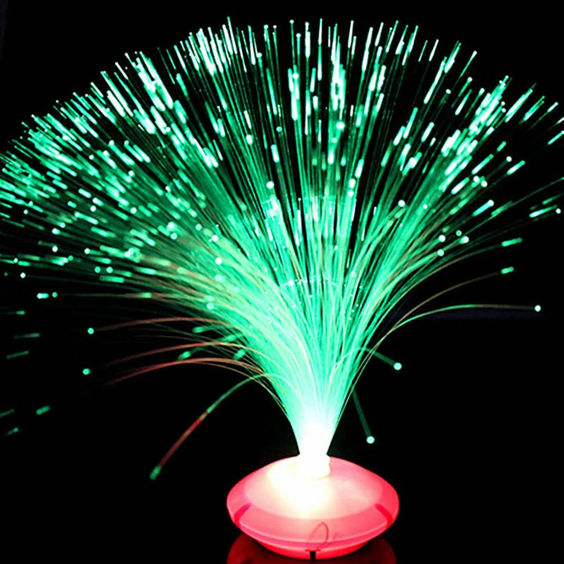 Färgskiftande LED fiber optic nattlampa