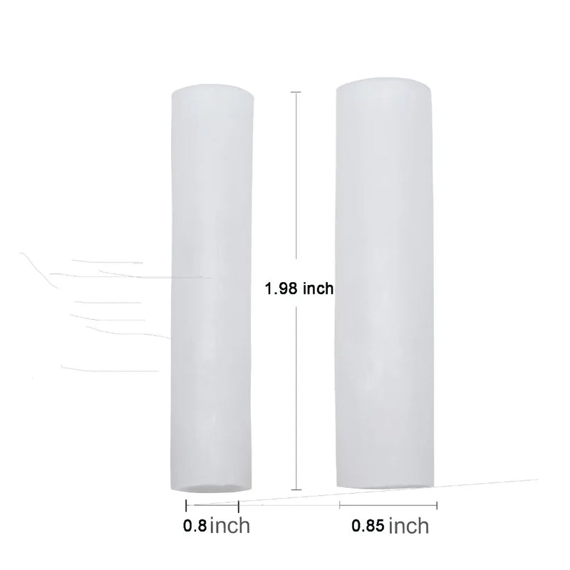 2-pack silikonrör för fingrar och tå skydd