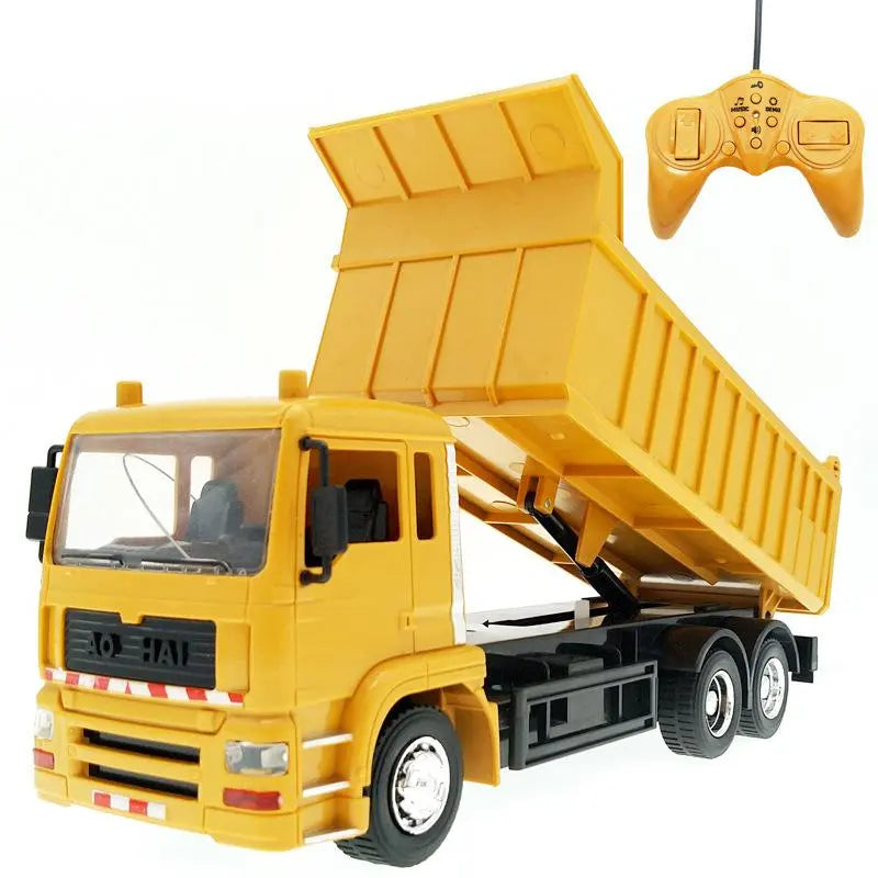 RC gul dump truck-leksak