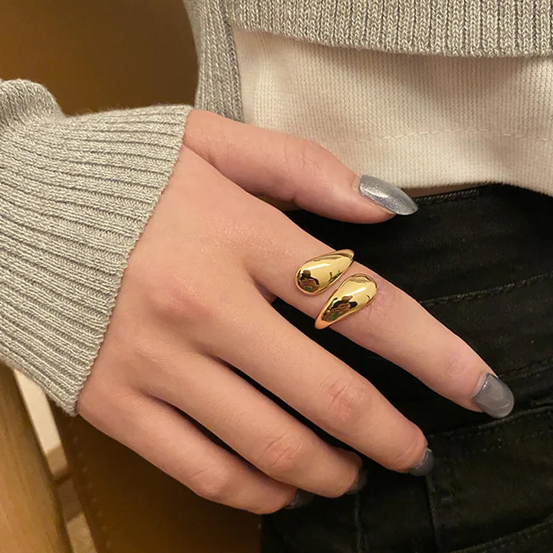 Guld Silver Statement ring