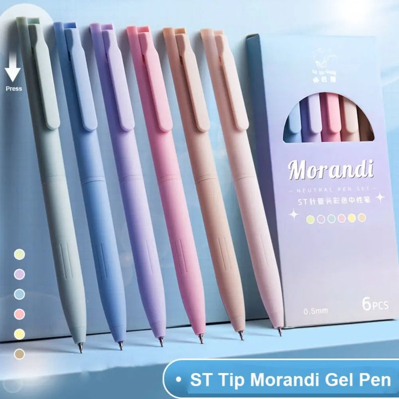 6st set gel pennor retro 0,5 mm & Refill till pennorna