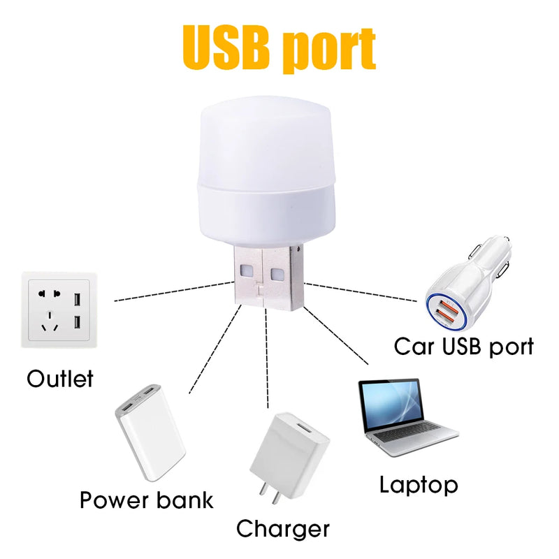 Mini USB nattlampa