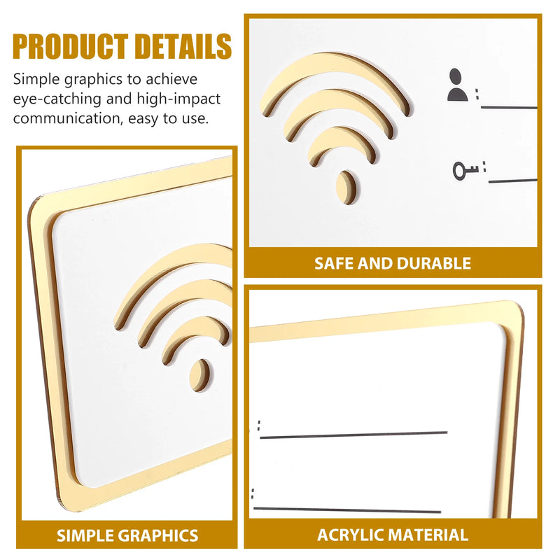 WiFi-lösenordsskylt Akryl