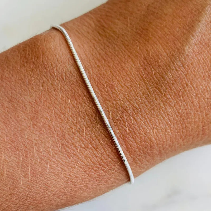 Guldfärgad Stainless stål ormlänks armband