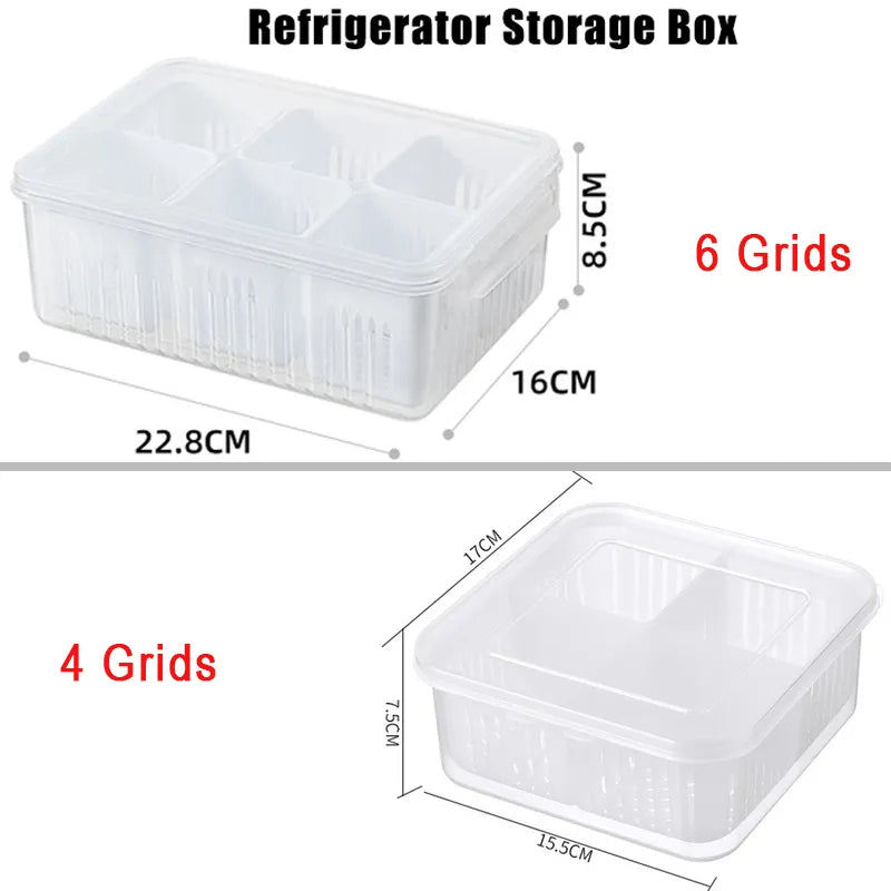 Kylskåpsförvaringsbox - Organisera din mat smidigt!