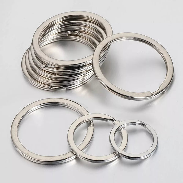 20st Nyckelringar rund flat line split ring