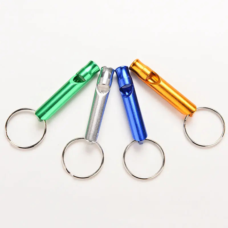 1st aluminiumlegering visselpipa som nyckelring mini för utomhus