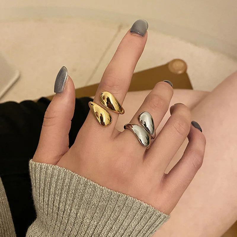 Guld Silver Statement ring