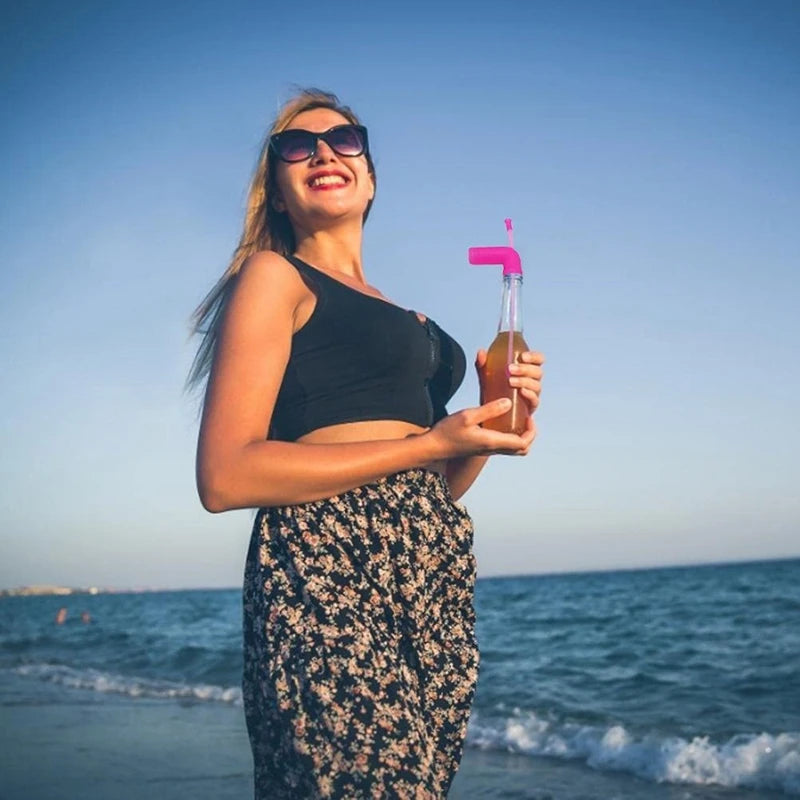 Portable beer snorkel