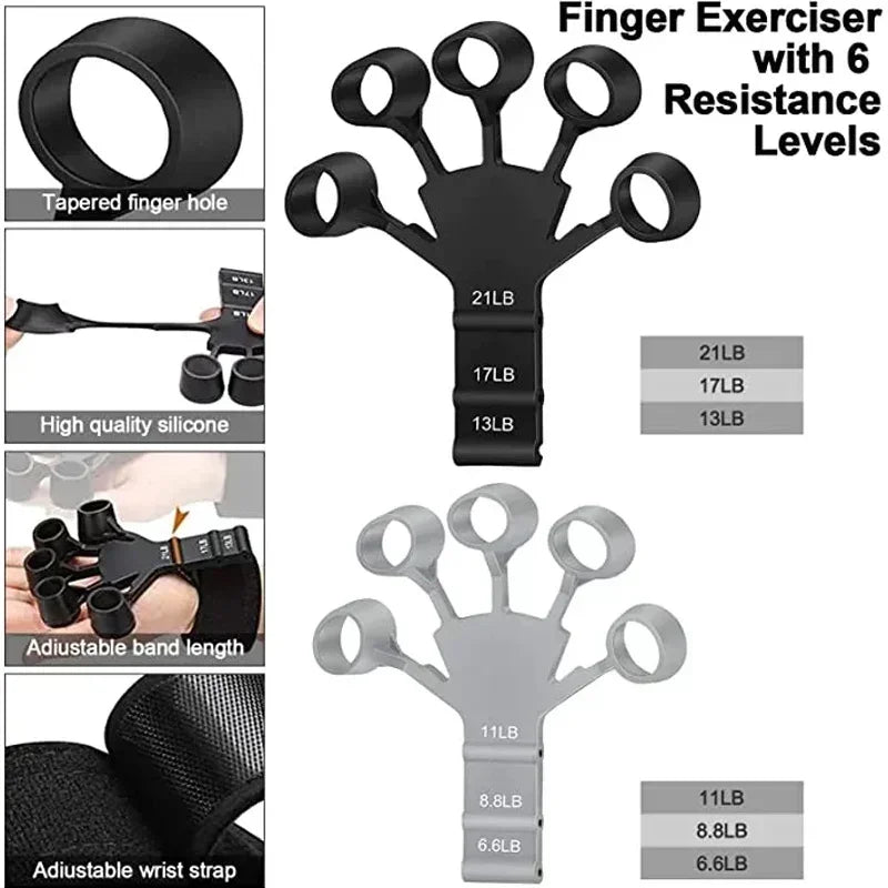 Hand Grip Strengthener, styrka sport muskelåterhämtning träning Gripster fitness Gym