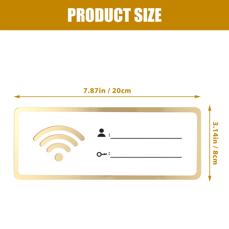 WiFi-lösenordsskylt Akryl