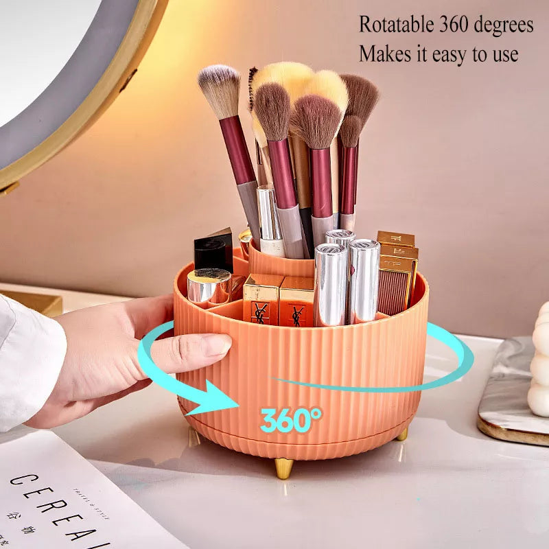 360° Roterande Makeup-organisatör och Skrivbordsaccessoarerhållare