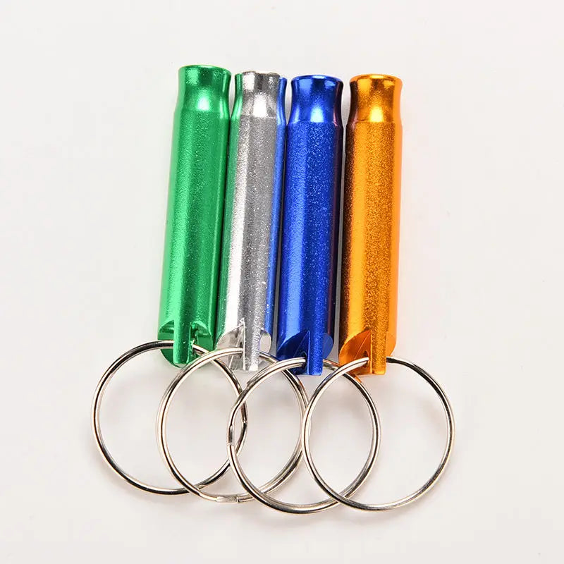 1st aluminiumlegering visselpipa som nyckelring mini för utomhus