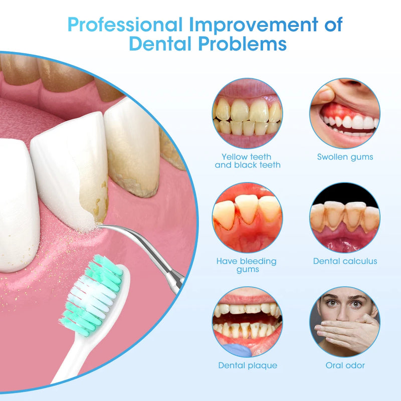 Elektrisk Dental Calculus Scaler Plack Borttagning av tandsten Högfrekvent