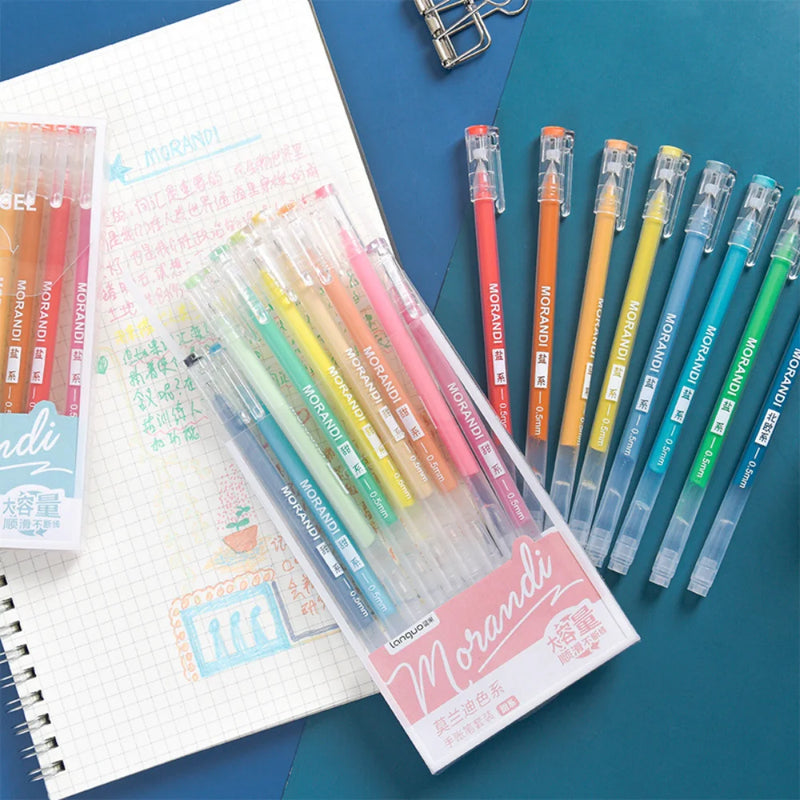 5 Designs 9st/kartong Color Gel Pens Set