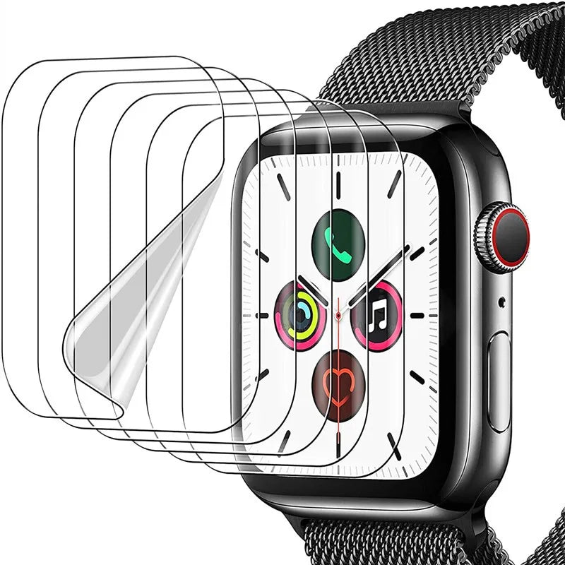 Skärmskydd i transparent hydrogel film för Apple Watch 9-4