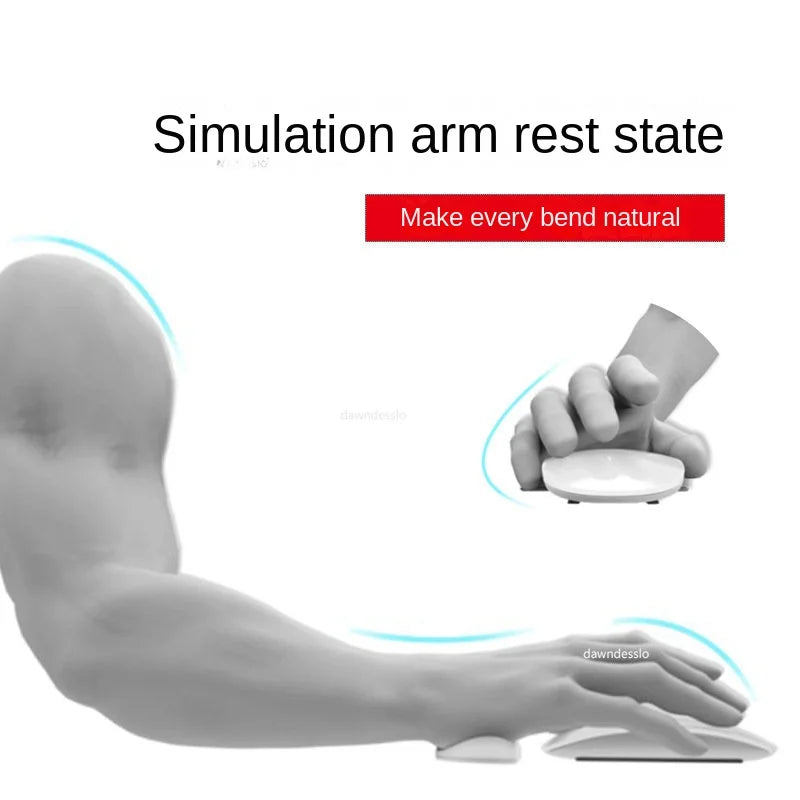 Ergonomiskt musmatta med stöd för silikon gelhandledsstöd