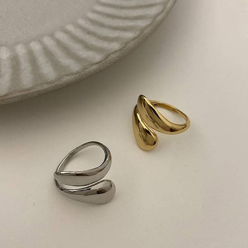 Guld Silver Statement ring