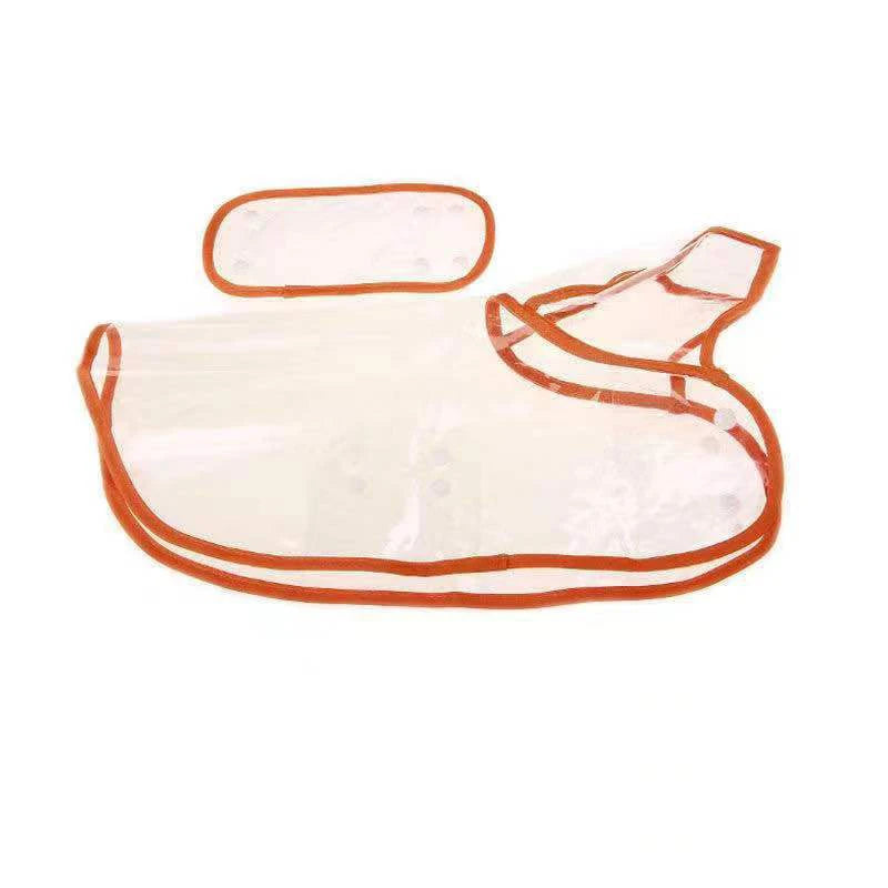 Hund transparent regnkläder, regnjacka, husdjur huva, vattentät jacka,  kläder mjuk PVC, regnjacka, regn Poncho