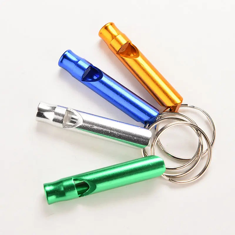 1st aluminiumlegering visselpipa som nyckelring mini för utomhus