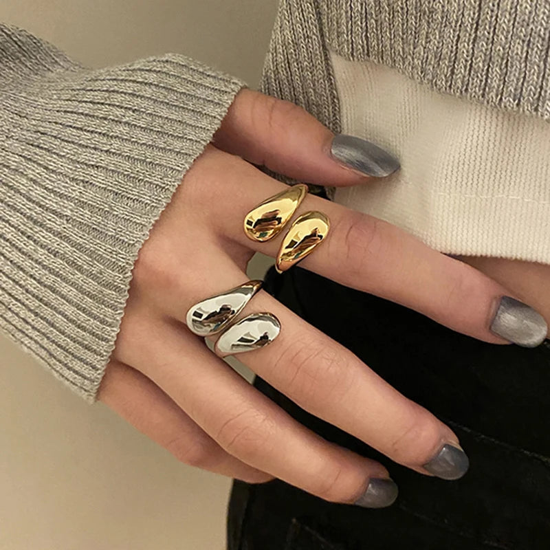 Guld Silver Statement ring