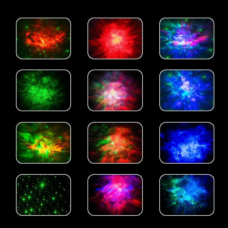 Galaxy stjärn projektor LED nattljus stjärnhimmel